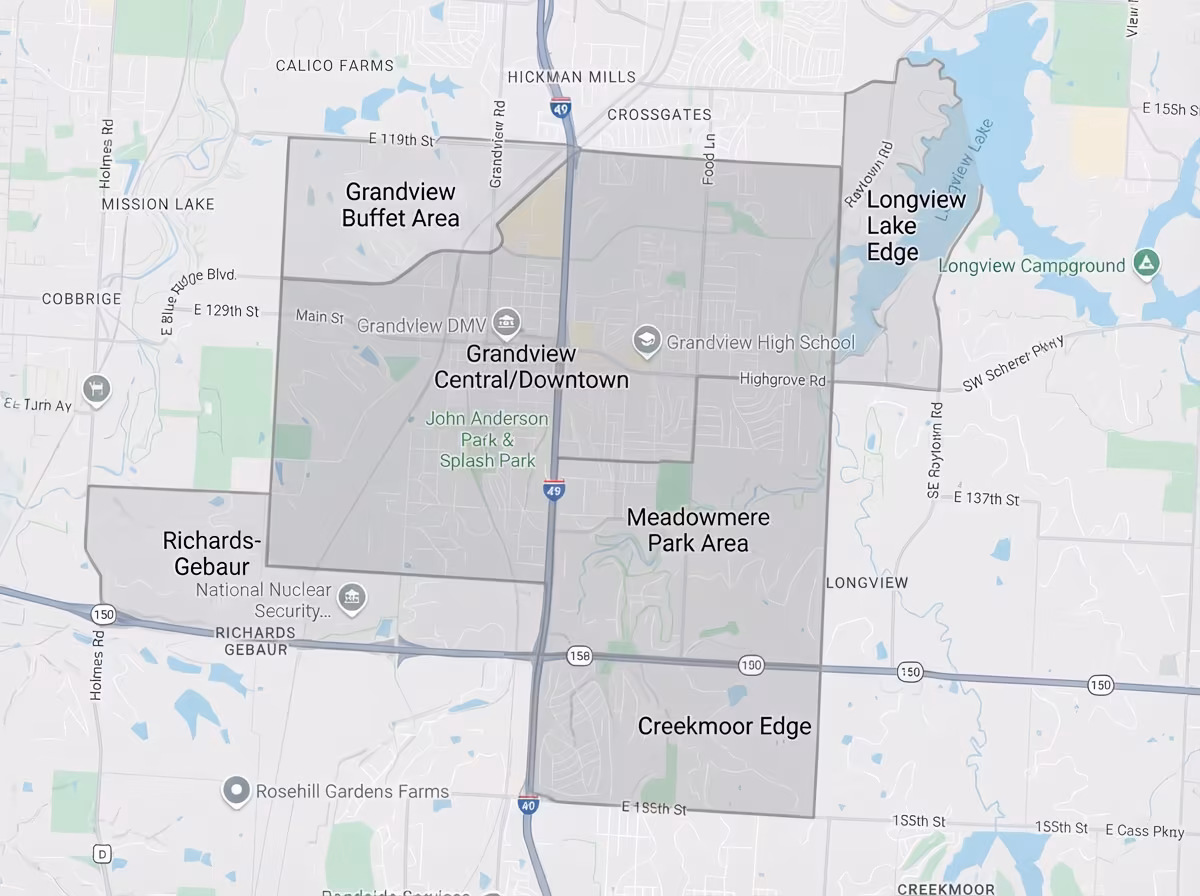 In-Home Dog Training in Grandview MO – Marquis Dog Training Map of Grandview, Missouri areas. In-Home Dog Training in Grandview MO