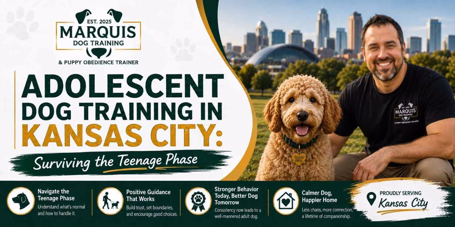 Adolescent Dog Training in Kansas City: Surviving the Teenage Phase – Marquis Dog Training Adolescent Dog Training in Kansas City